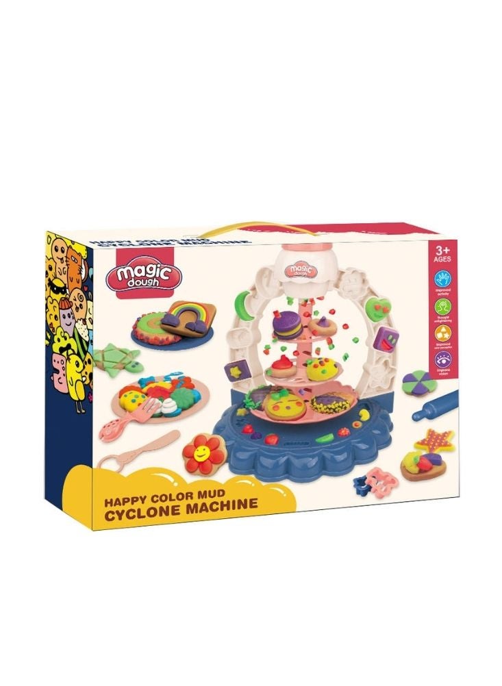 Magic Dough Happy Color Cyclone Dessert Machine Playset with Molds and Creative Accessories - Image 5